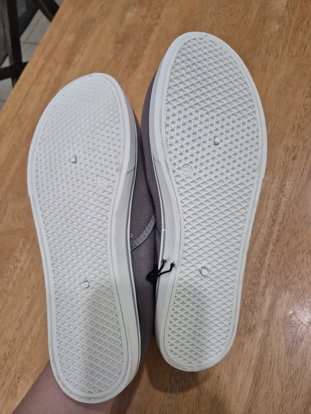 NWT Activ Pro Slip-On Gray And White Canvas Shoes